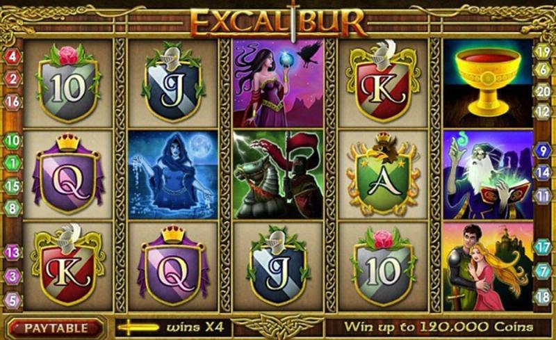 Excalibur – jocuri ca la aparate gratis de testat