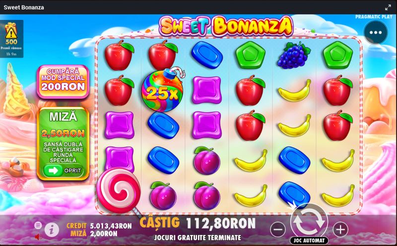 Sweet Bonanza – top jocuri păcănele de la Pragmatic Play