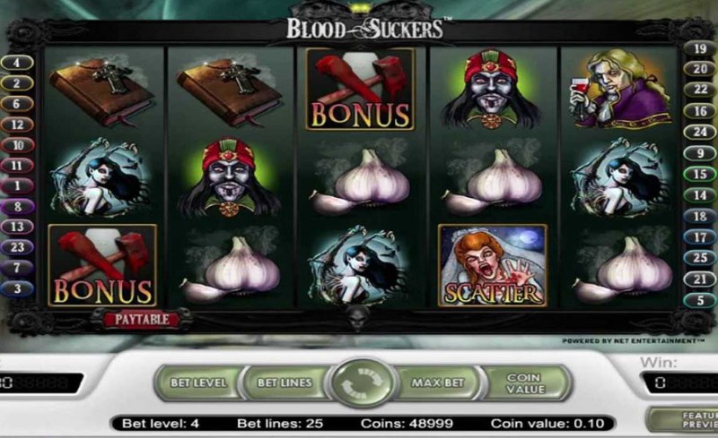 Blood Suckers – jocuri păcănele cu vampiri
