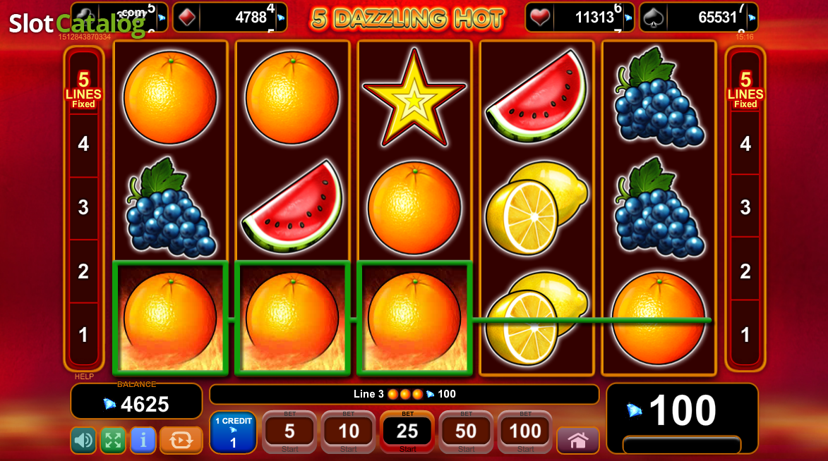 5 Dazzling Hot –  jocuri aparate 77777 download gratis