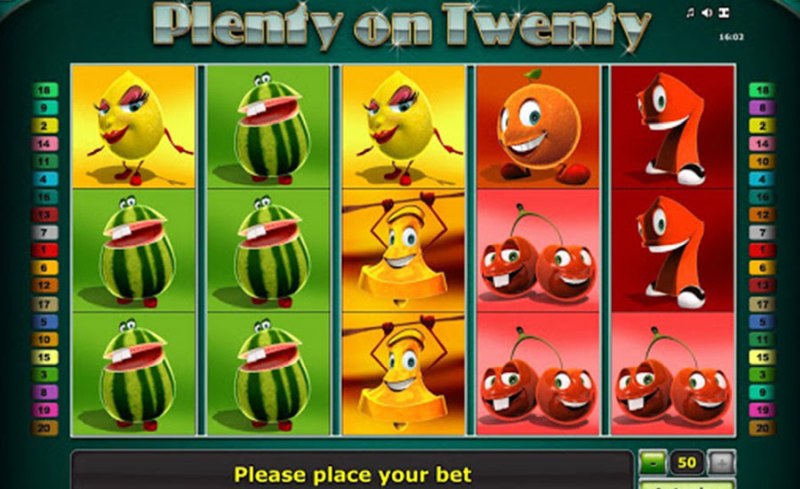 Plenty on Twenty – jocuri pacanele 77777 cazino