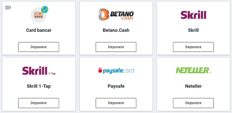 betano casino metode de plata optiuni depunere online card de credit cash skrill paysafecard neteller