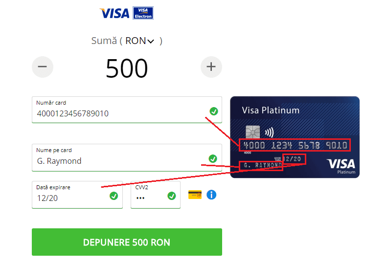 sportingbet casino plata online cu cardul exemplu de campuri de completat metoda de plata cu card de credit sau debit via