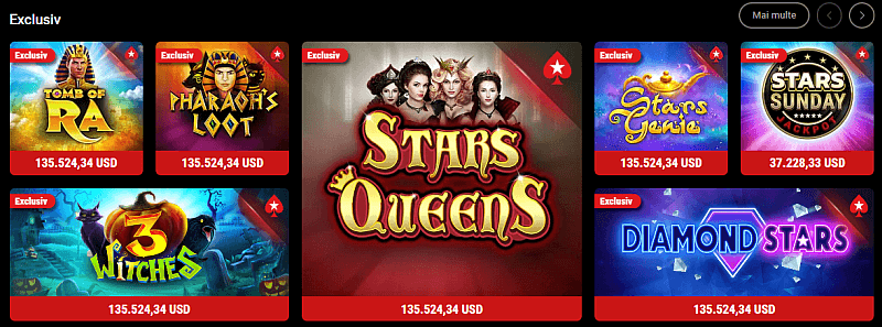 pokerstars casino online jocuri pacanele exclusive tomb of ra pharao's loot 3 witches stars queens stars genie stars sunday jackpot diamond stars 
