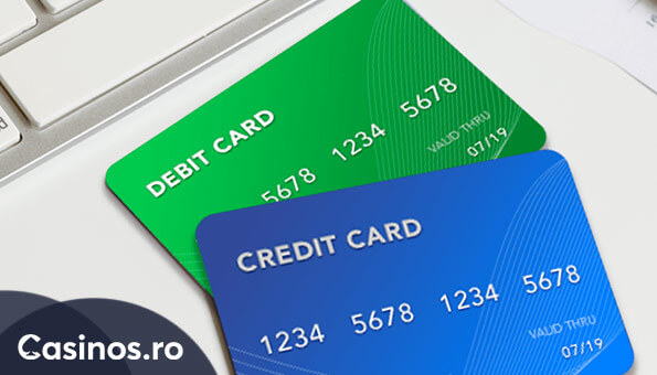 card de credit - card de debit - metode de plata la cazinouri online