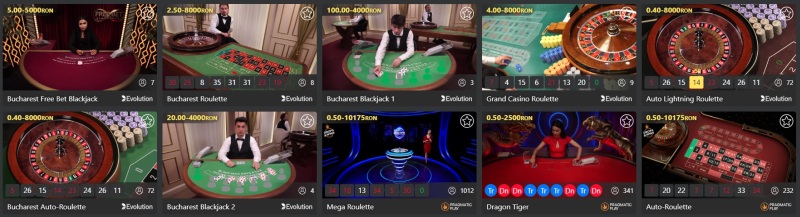 winbet casino online oferta jocuri de masa si carti LIVE disponibile 