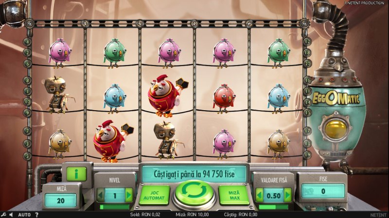 pacaneaua eggomatic video slot gameplay