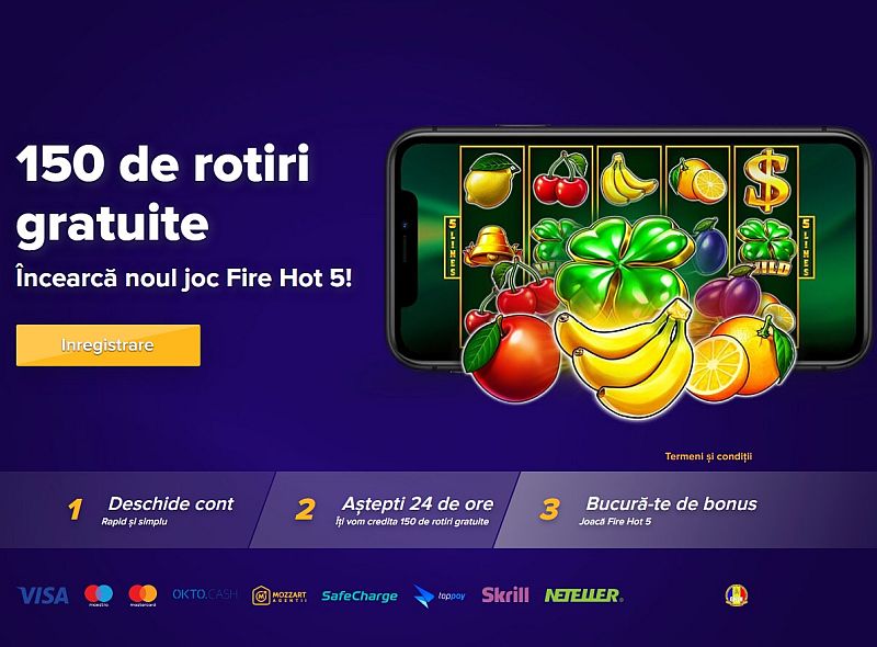 mozzart casino bonus de bun venit pentru noii membrii cu 150 rotiri gratuite la pacaneaua online fire hot 5