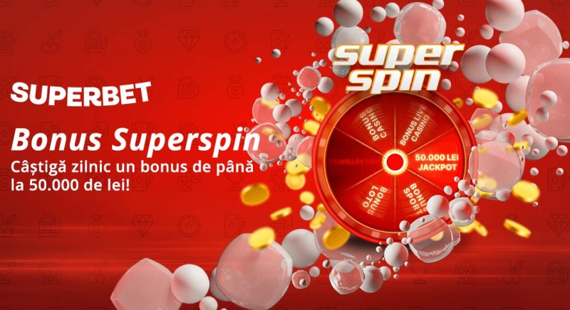 superbet casino online bonus superspin roata norocului cu jackpot-uri zilnice de pana la 50.000 de lei 