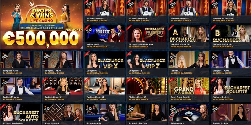 Mozzart Casino live casino ruleta blackjack online