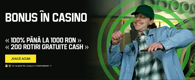 unibet casino online bonus casino 100% pana la 1000 ron + 200 rotiri gratuite cash