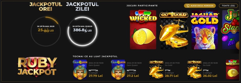 Princess Casino ruby jackpot pacanele si premii jackpotul orei jackpotul zilei