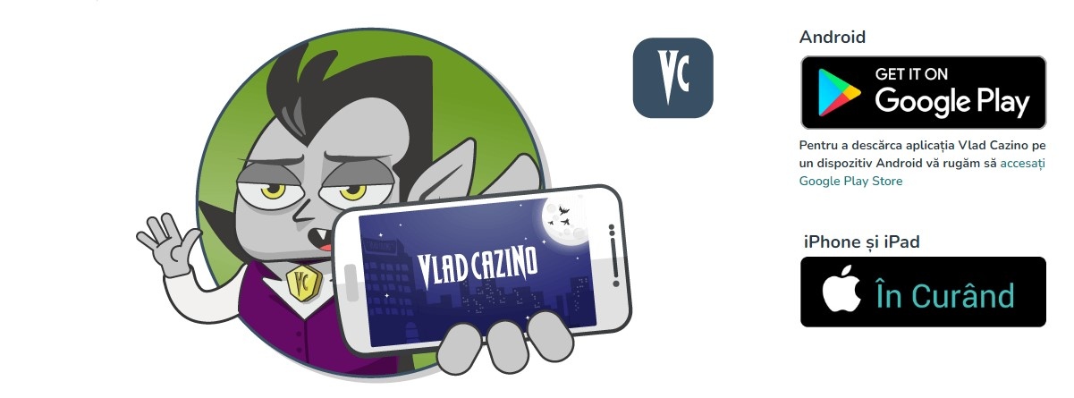 Vlad Cazino aplicatii mobil telefon tableta android app google play