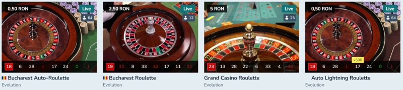 Vlad Cazino jocuri de masa LIVE ruleta