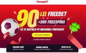 Superbet 300 Spins fara depunere