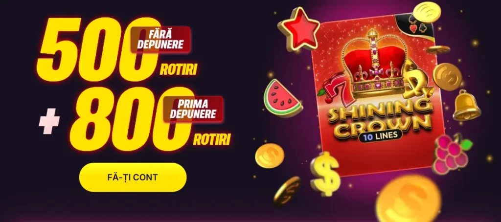 Superbet Casino Făra depunere Bonus - 500 Rotiri Fără Depunere + 800 Prima Depiunere Rotiri