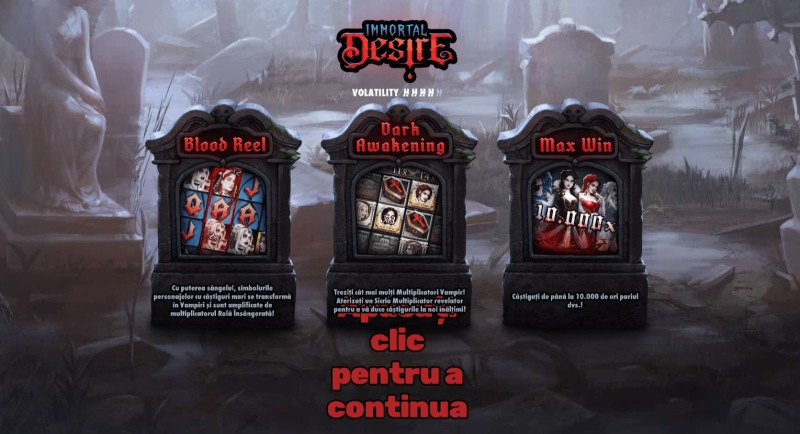 Immortal Desire prezentare generala functii si max win