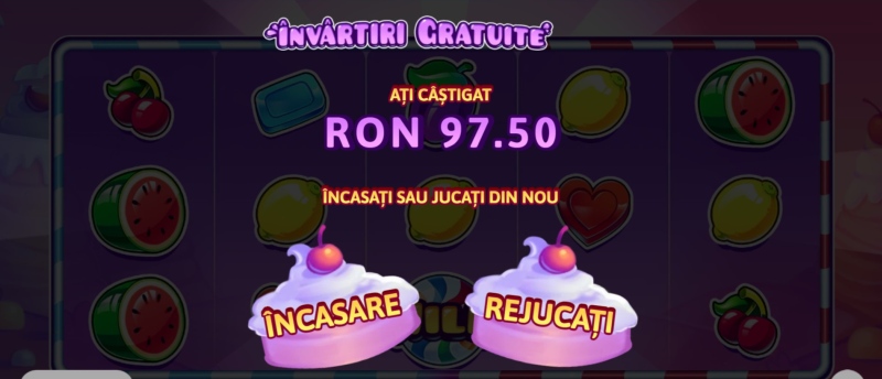 Juiced Fruits functie cu Rotiri Gratuite terminata - optiune de reactivare Free Spins