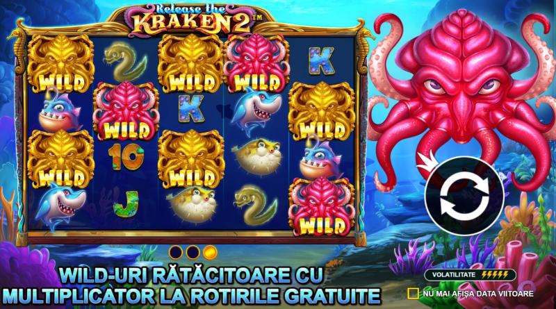 Release the Kraken 2 - Simboluri Wild si Scatter Bonus