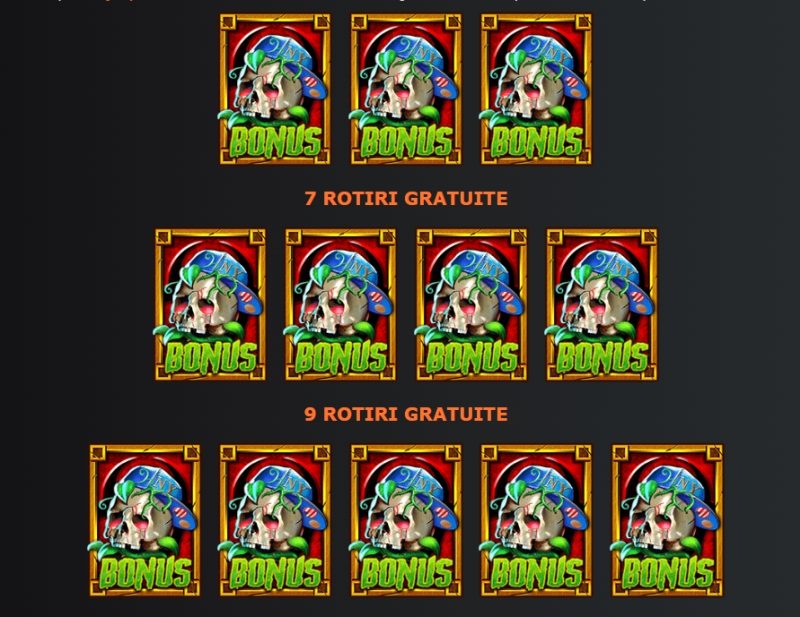 Florageddon DuoMax slot simbol bonus si rotiri gratuite acordate functie free spins