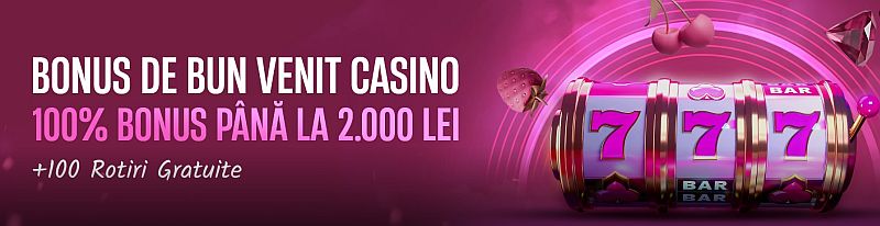 Bonus Victory Bet la depunere - 100% până la 2000RON + 100 de Rotiri Gratuite!